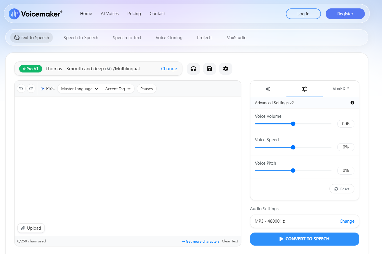 voicemaker登录界面